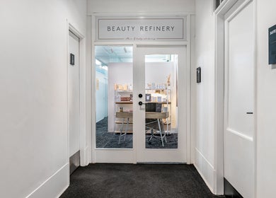 Sophisticated entrance of Beauty Refinery in Auckland, Auckland, NZ showcasing a stylish interior.