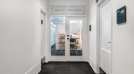 Sophisticated entrance of Beauty Refinery in Auckland, Auckland, NZ showcasing a stylish interior.