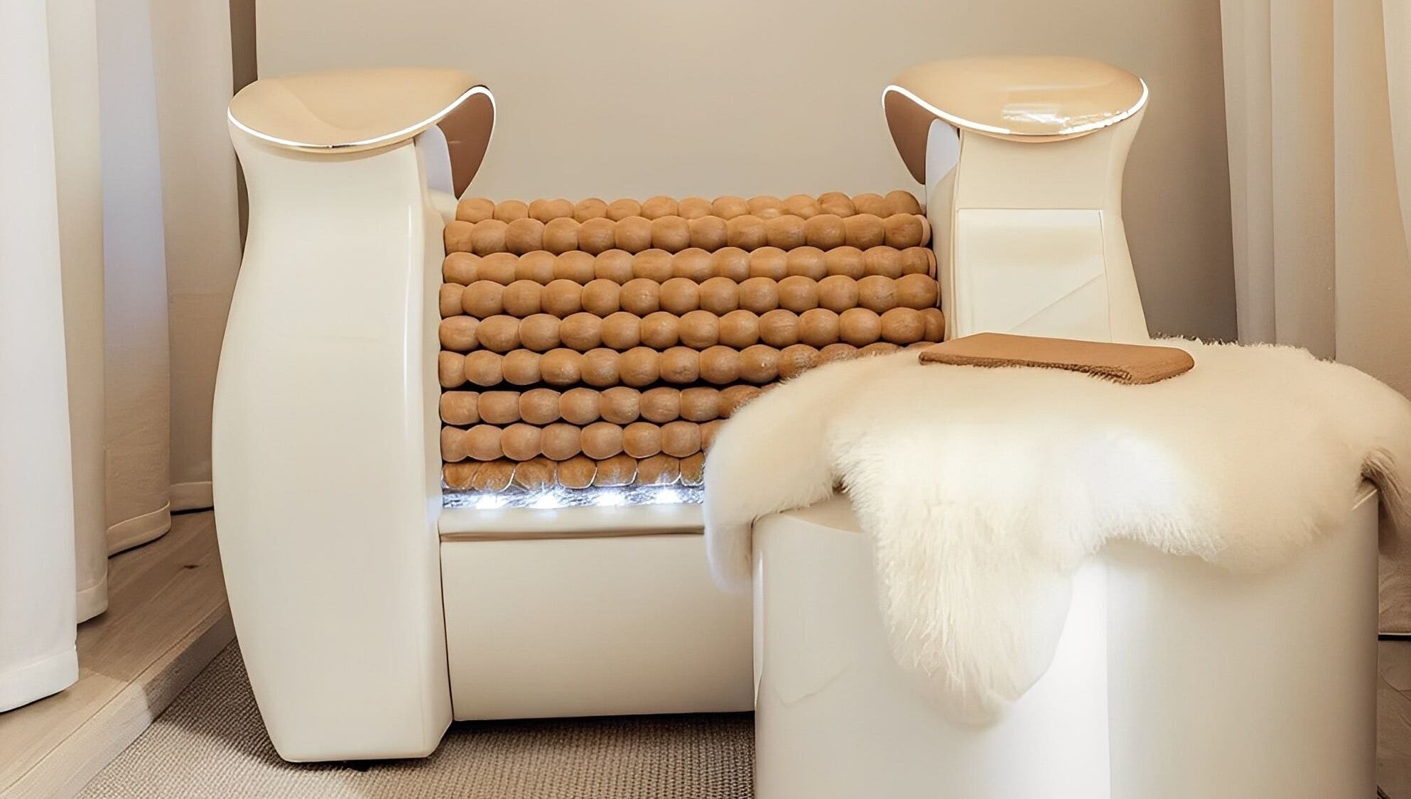 Relaxation machine at The Body Roll Studio, Auckland, Auckland, NZ, featuring a cozy, modern design.