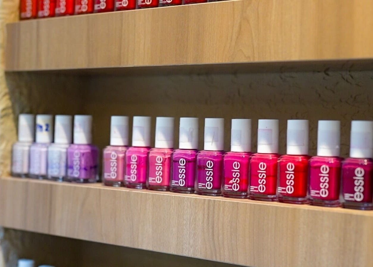 Vibrant nail polish collection at Circle Beauty and Spa, Abu Dhabi, Abu Dhabi, AE.