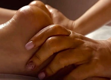Foot massage at Lumina Beauty Salon, Whittlesey, England, GB, showcasing relaxation expertise.
