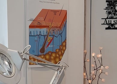 Équipement de soins et schéma dermique chez Au Studio B, Nice, Provence-alpes-côte D'azur, FR.