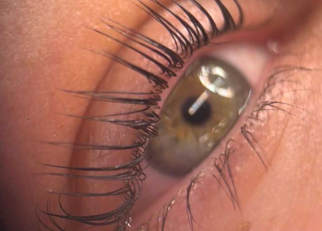 Close-up of a beautifully enhanced eye at Glam Up by Lex, Coventry, England, GB. Experience eyelash transformations.