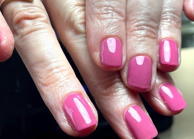 Elegant pink manicure by By Jade Emily at Newport, England, GB.