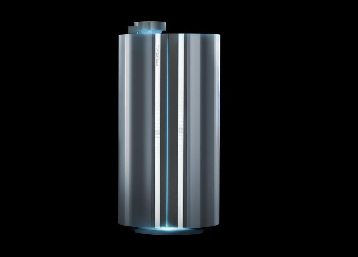 State-of-the-art tanning pod at FIV5 Tanning & Barbering, Sandy, England, GB.