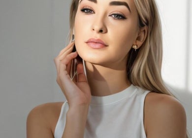 Woman with radiant skin at Your Nail World, Haarlem, NL, showcasing elegance and wellness.