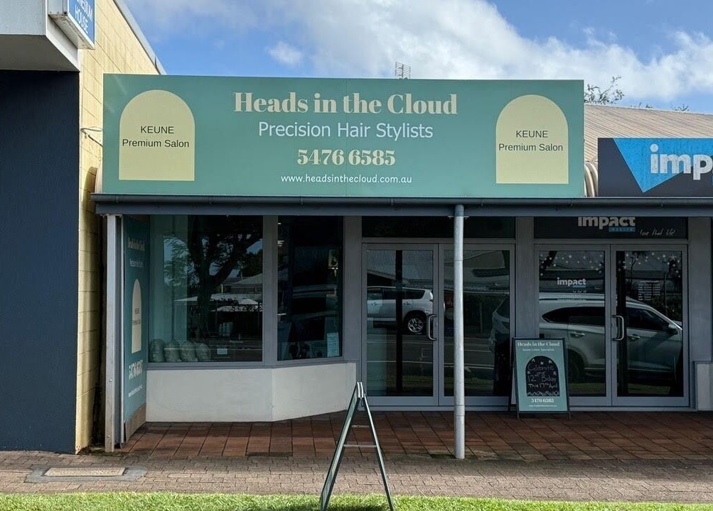 Heads In The Cloud salon exterior in Buderim, Queensland, AU showcasing precision hair stylists.