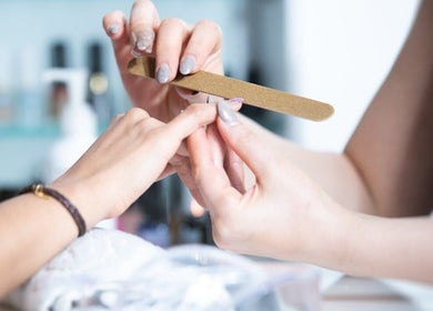 Nail care at She Hairdressing in Melbourne, Victoria, AU with a professional manicure service.