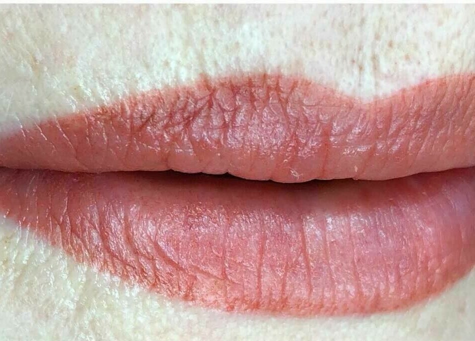 Close-up of perfectly applied lipstick at Flutter Beauty Studio, Melbourne, Victoria, AU.