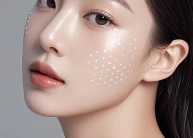 Close-up of a woman's luminous skin at S2 Med Spa, Montréal, Québec, CA.