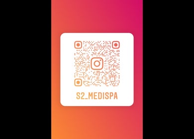 S2 Med Spa Instagram QR code for easy access, located in Montréal, Québec, CA.
