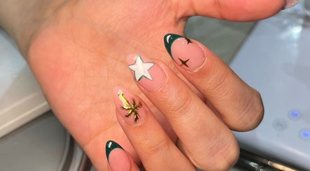 Unique nail art with stars at PRESH’S NAIL BAR, Pretoria, Gauteng, ZA.