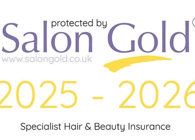 Salon Gold insurance badge 2025-2026 at SENSNIP, Brighton And Hove, England, GB.