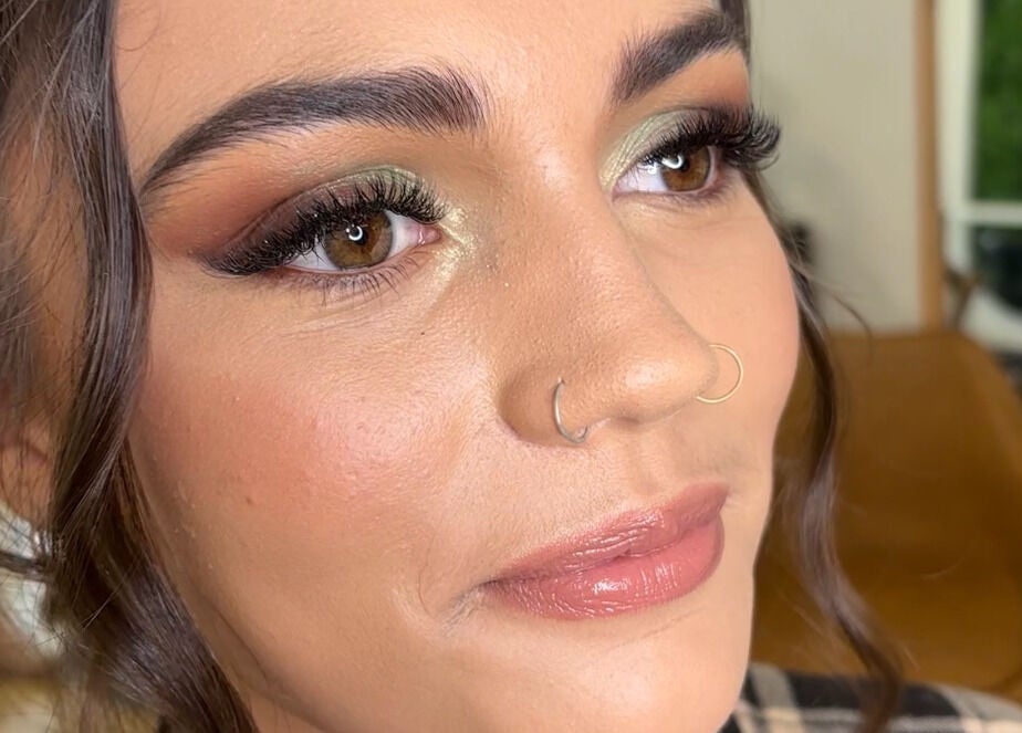 Close-up of makeup artistry at Emm Beauty And Brows, Dunsborough, Western Australia, AU.