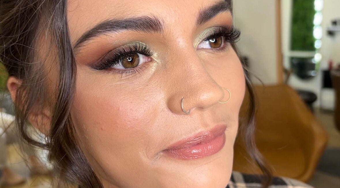 Close-up of makeup artistry at Emm Beauty And Brows, Dunsborough, Western Australia, AU.