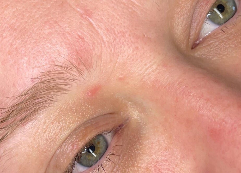 Eyebrow close-up from Emm Beauty And Brows in Dunsborough, Western Australia, AU showcasing expert shaping.