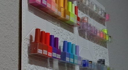 Vibrant nail polish collection at The Fern Beauty Salon, Kempton Park, Gauteng, ZA.