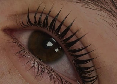 Gros plan sur des cils magnifiquement incurvés à Maison Vénus, Doué-en-anjou, Pays De La Loire, FR.