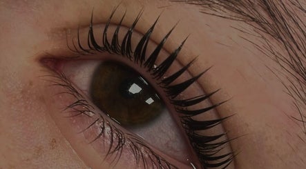 Gros plan sur des cils magnifiquement incurvés à Maison Vénus, Doué-en-anjou, Pays De La Loire, FR.