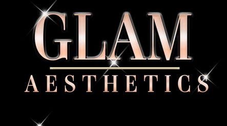 Elegant GLAM AESTHETICS-HALLE logo in Sidcup, England, GB, featuring sleek metallic lettering.