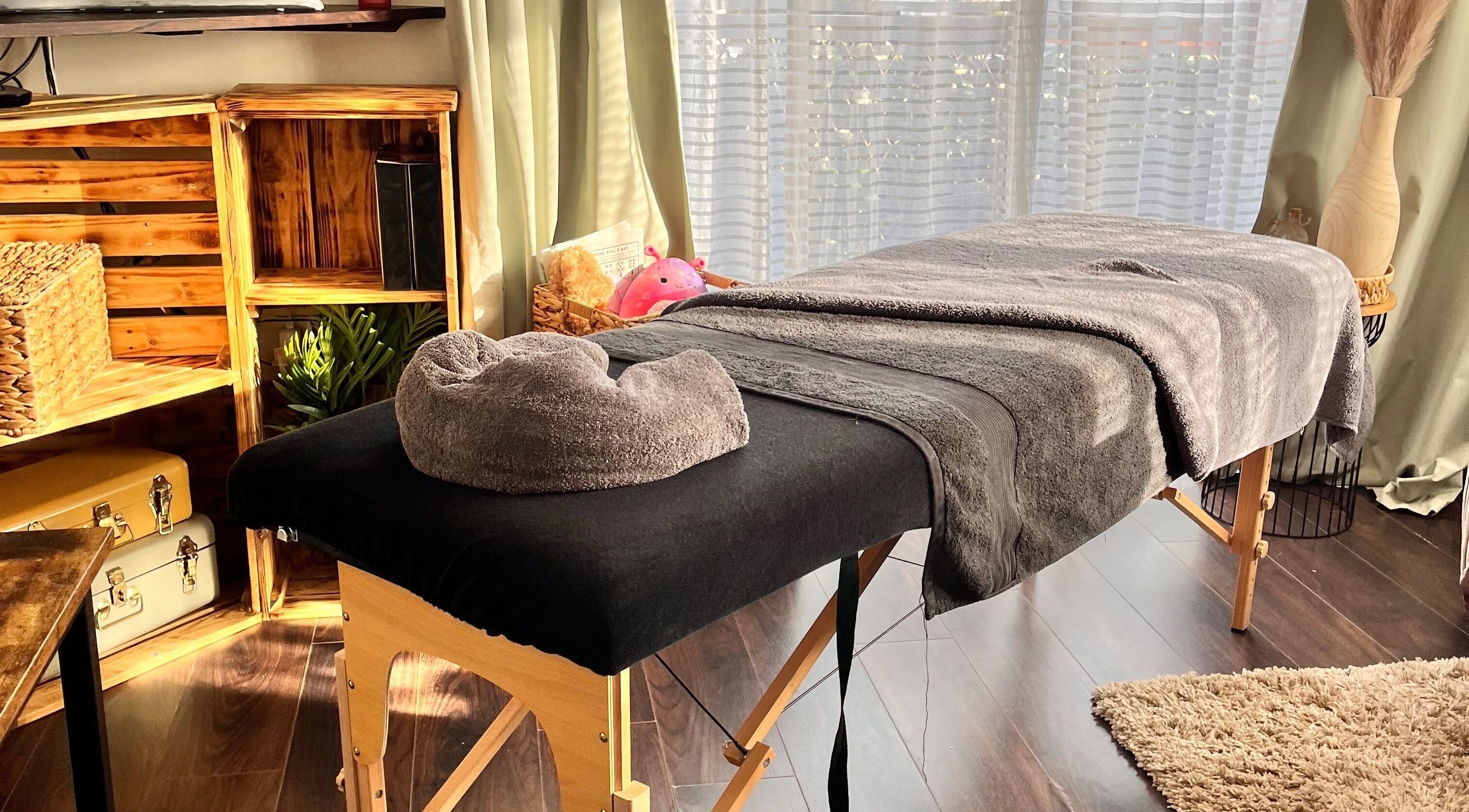 Massage table at Pro-Motion Sports Therapy in Crawley, England, GB, ready for wellness treatment.