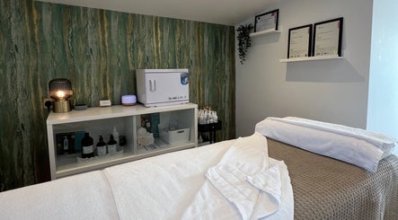 Relaxing treatment room at Libertys Wellness Retreat in Melton Mowbray, England, GB with cozy decor and soothing ambiance.