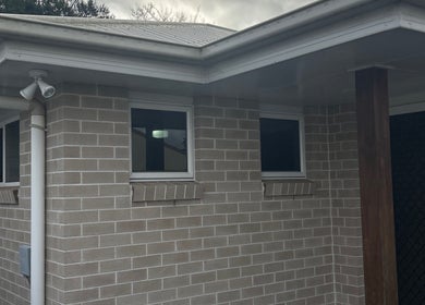 Entrance to Crafted By El, showcasing modern brick facade in North Toowoomba, Queensland, AU.