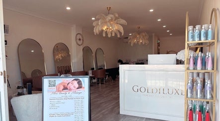 Chic interior of Mina Beauty & Massage at Mermaid Beach, Queensland, AU. Elegant mirrors and chic decor.
