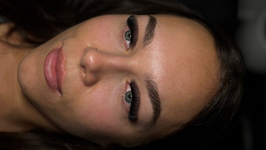 Close-up of lash extensions at Ar Lash Artistry, Yarrabilba, Queensland, AU.