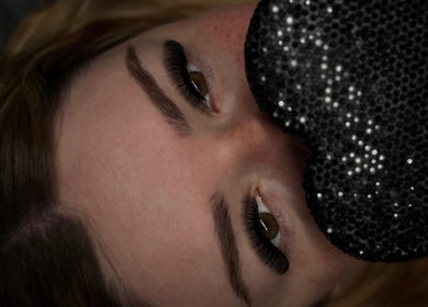 Close-up of stunning lashes at Ar Lash Artistry in Yarrabilba, Queensland, AU, showcasing beauty excellence.