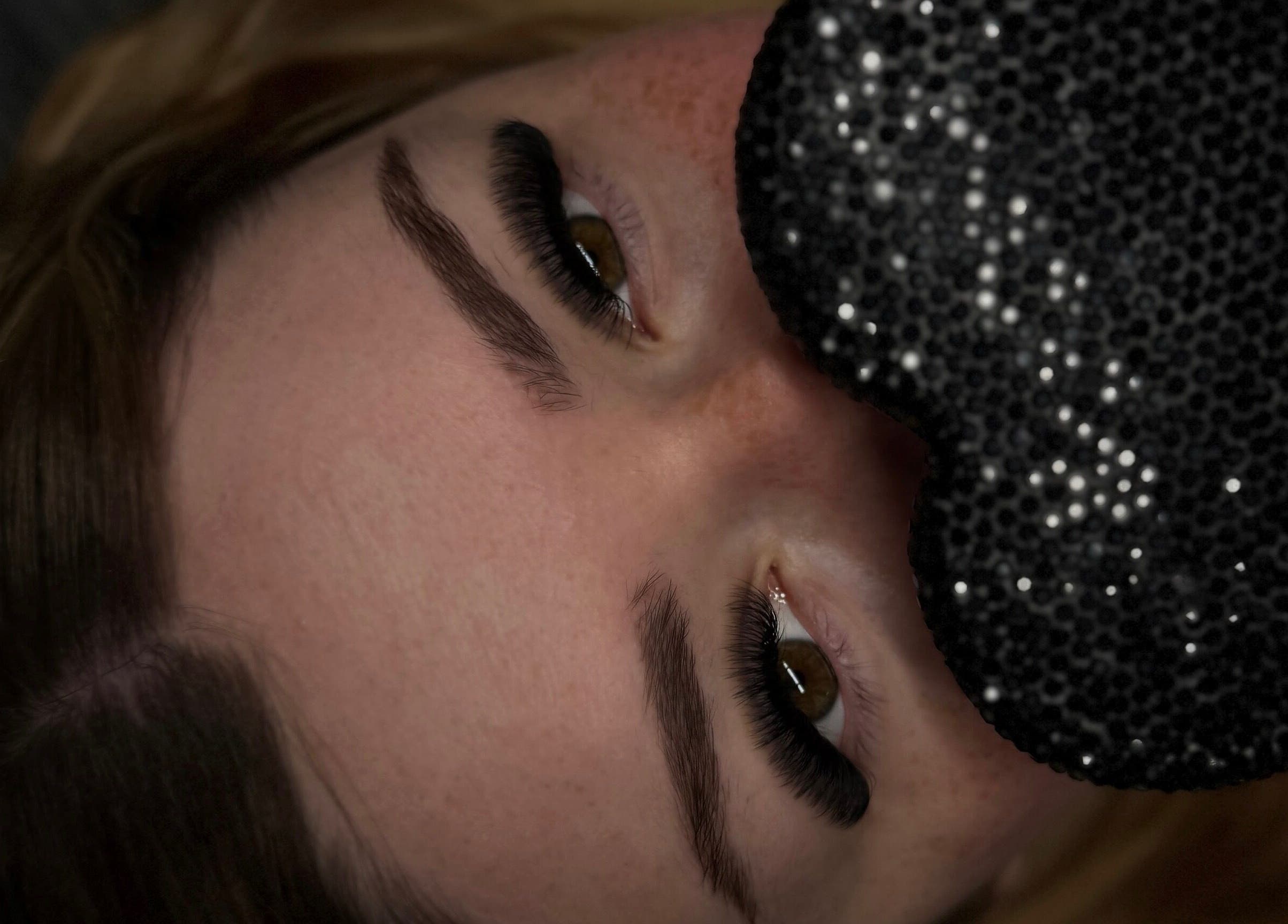 Close-up of stunning lashes at Ar Lash Artistry in Yarrabilba, Queensland, AU, showcasing beauty excellence.