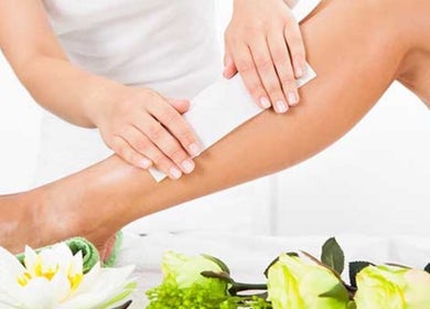 Leg waxing treatment at Vivid Volume, Wakefield, England, GB. Achieve smooth skin with professional care.