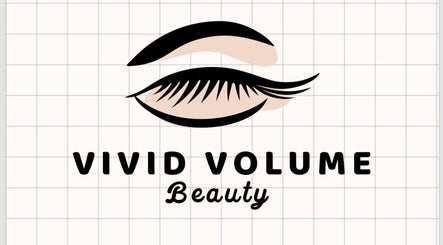 Elegant lash logo of Vivid Volume Beauty in Wakefield, England, GB, featuring stylized eyelash and eyebrow.