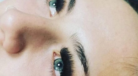 Close-up of beautifully styled lashes at Let’s Get Lashed, Coalville, England, GB.