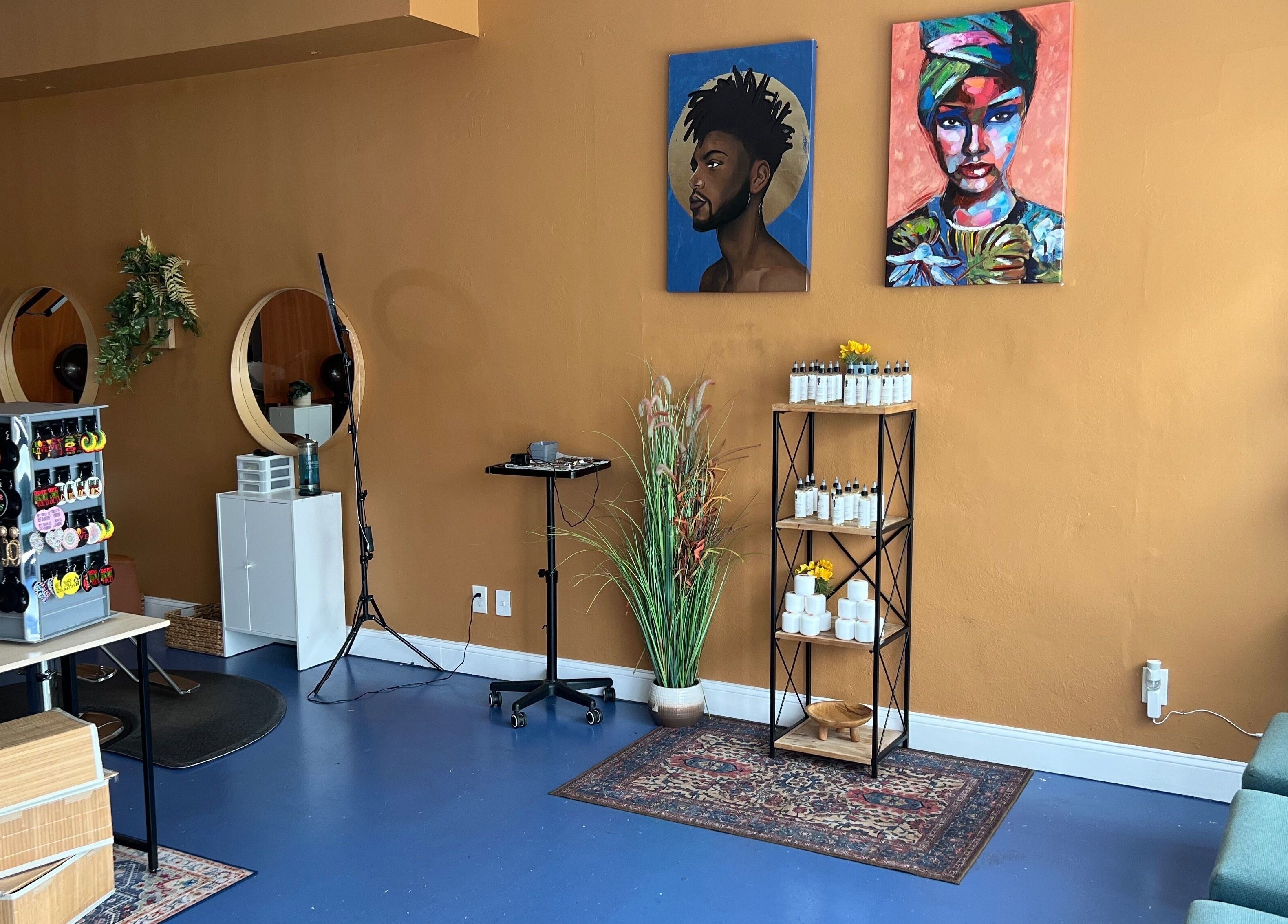 Bright and artistic interior of Orlando Lox Bar, located in Orlando, Florida, US, showcasing a stylish setup.