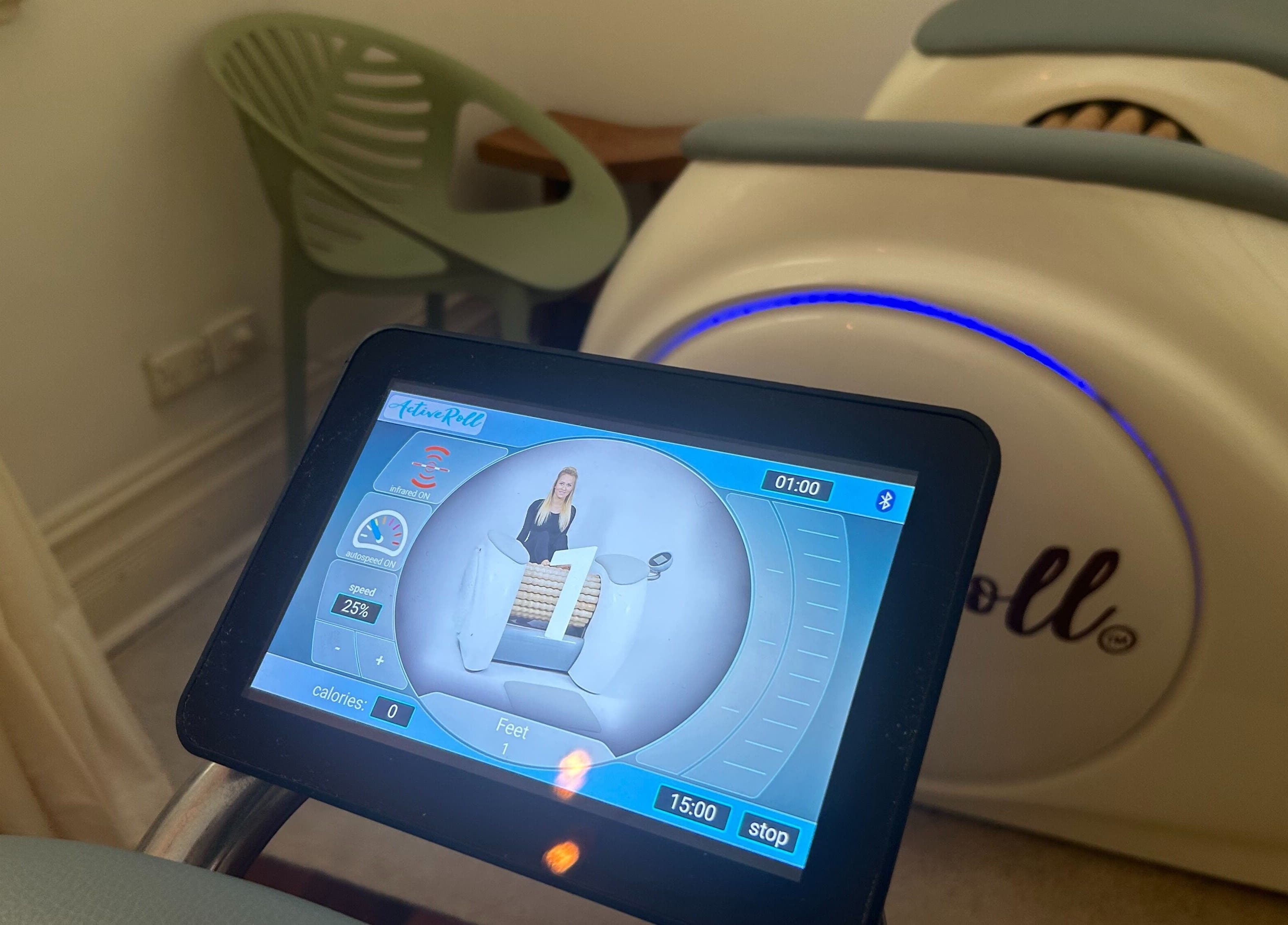 Infrared therapy device at Palm Beach Wellness Nedlands, Nedlands, Western Australia, AU.
