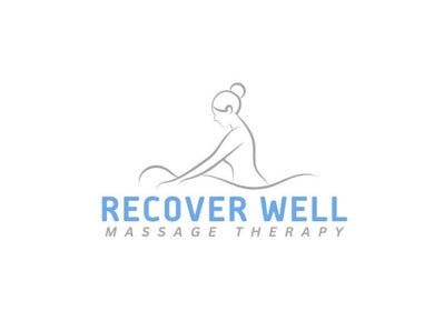 Logo of Recover Well Massage Therapy in Rolleston, Canterbury, NZ, featuring a serene figure giving a massage.