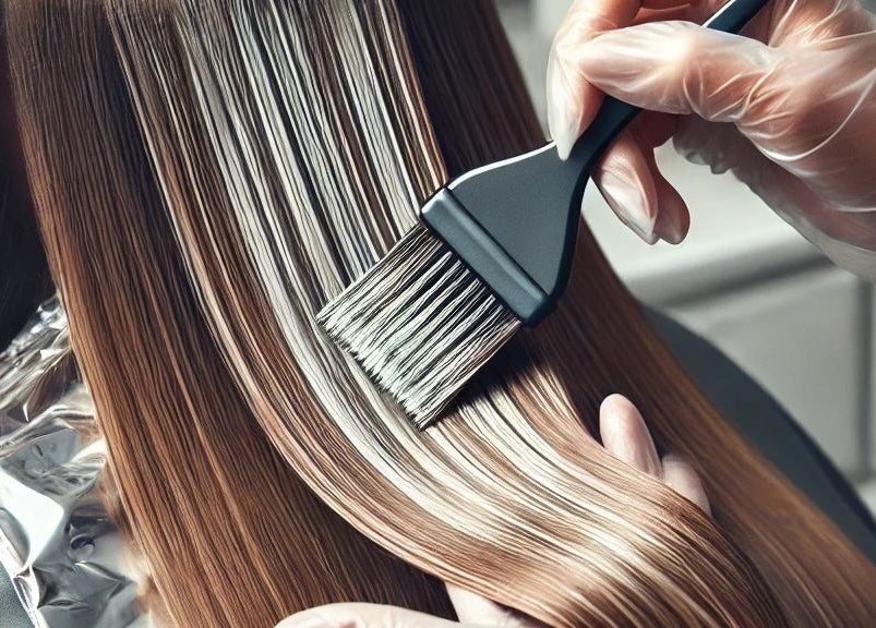 Aplicación de tinte de cabello en Clic Clac, Sant Cugat Del Vallès, Catalunya, ES.