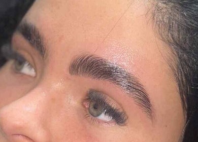 Perfectly sculpted eyebrows at Livray Lounge Cosmetics, Perth, Scotland, GB.