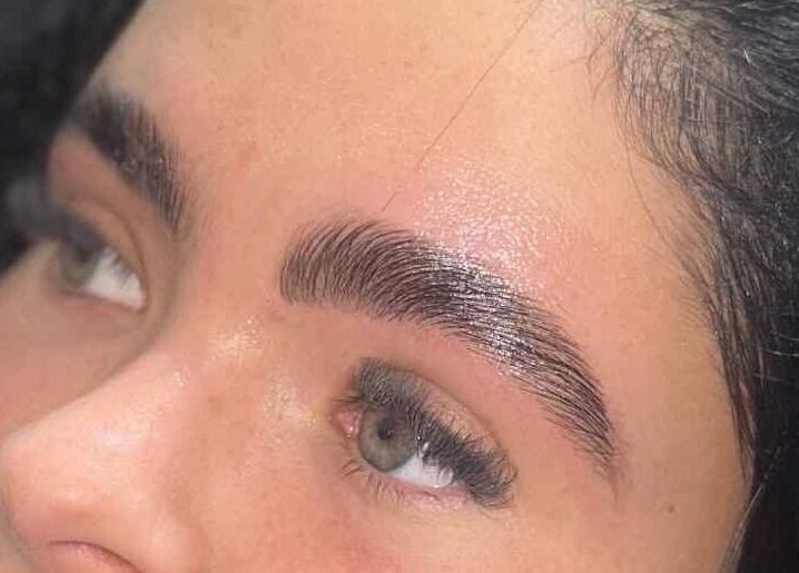Perfectly sculpted eyebrows at Livray Lounge Cosmetics, Perth, Scotland, GB.