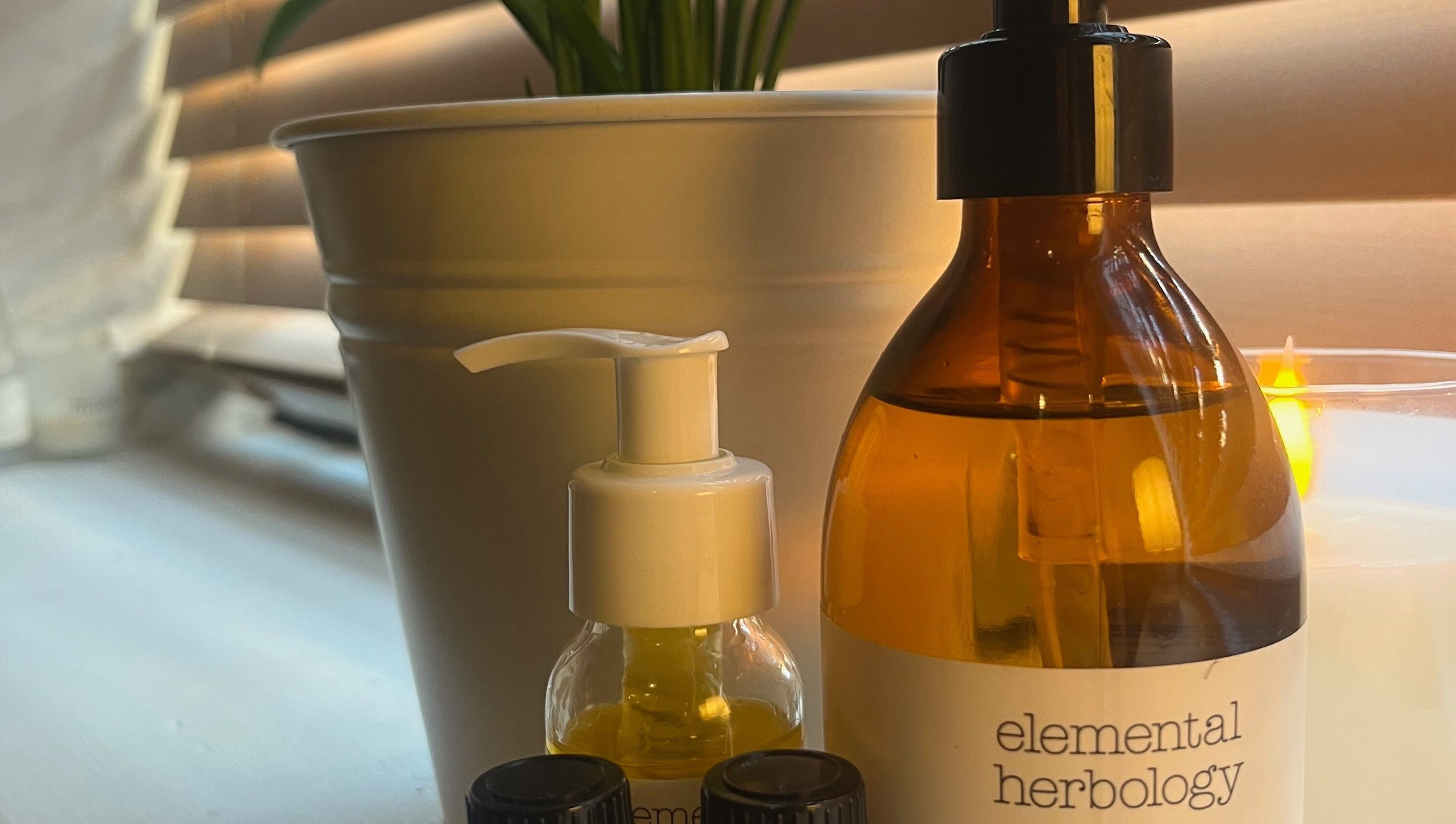 Spa products at Slow it down holistic therapies, Petworth, England, GB create a calming atmosphere.