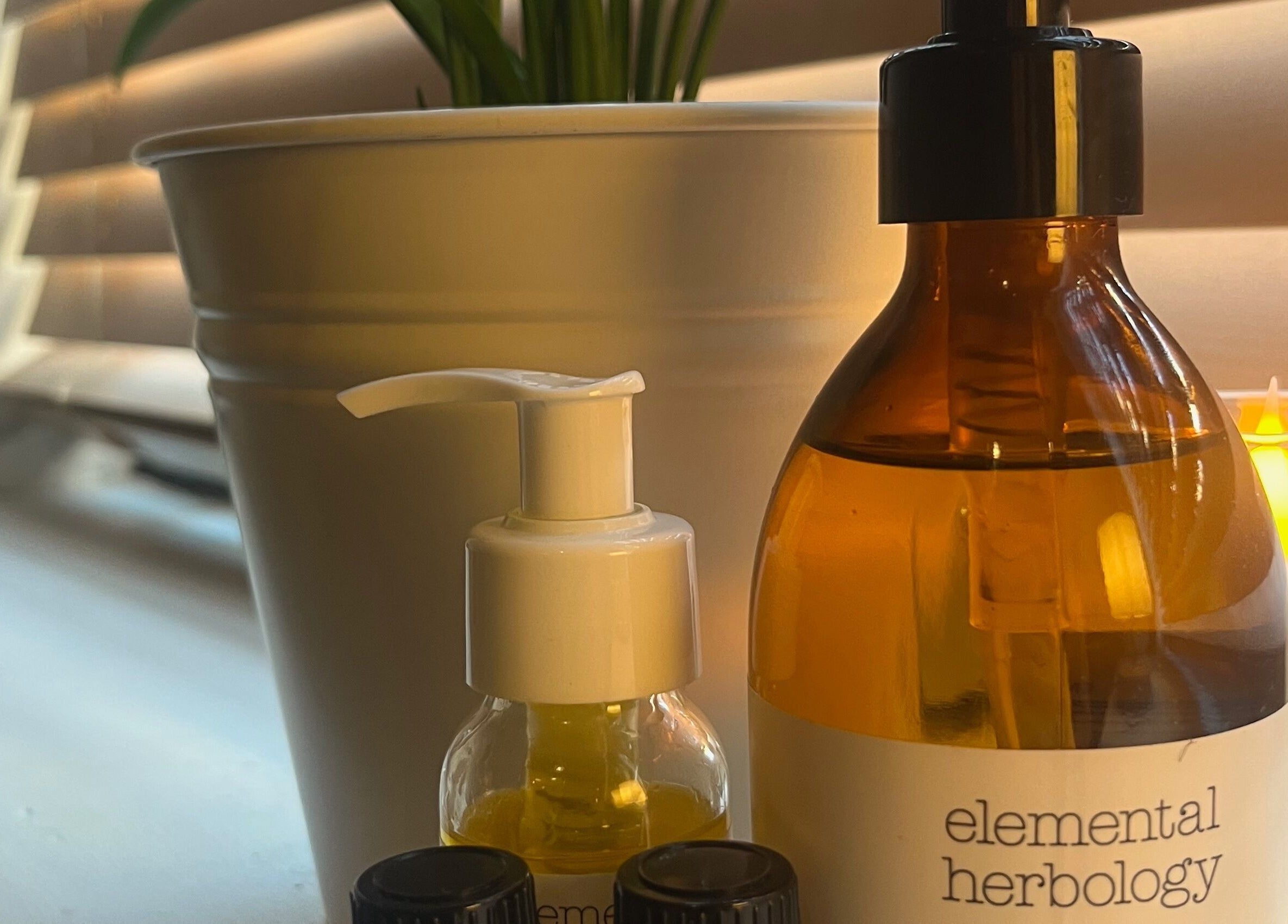 Spa products at Slow it down holistic therapies, Petworth, England, GB create a calming atmosphere.