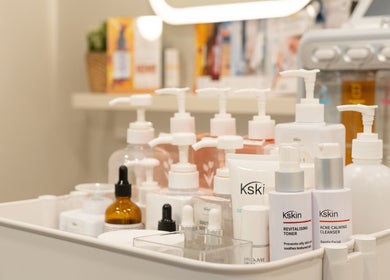 Skincare products at Kskin Korean Express Facial - Chinatown Point, Singapore, SG.