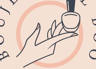 Stylish logo for Boujee Nail Boo in Thunder Bay, Ontario, CA featuring a polished nail design.