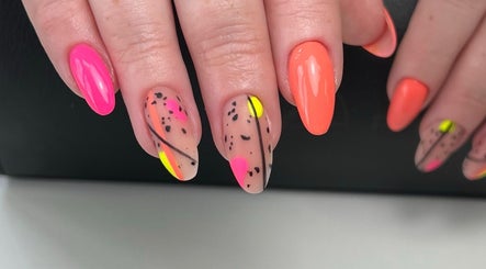 Colorful nail art at The Nail Place, Coachford, County Cork, IE, showcasing vibrant and detailed designs.