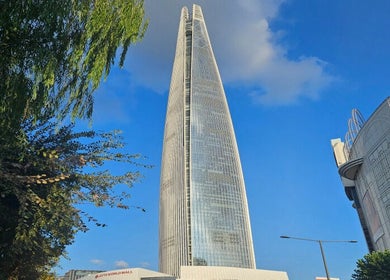 Stunning view of Lotte Tower by EcoJardin Jamsil Lotte Tower Branch 에코쟈뎅, 서울특별시, 서울특별시, KR.