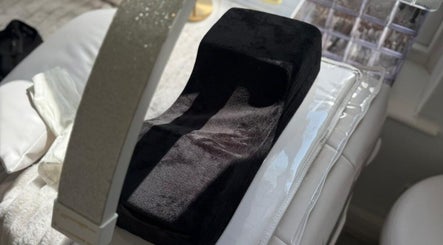 Luxurious spa chair at Rafaela Lima Beauty in Peterborough, England, GB creates a calming environment.