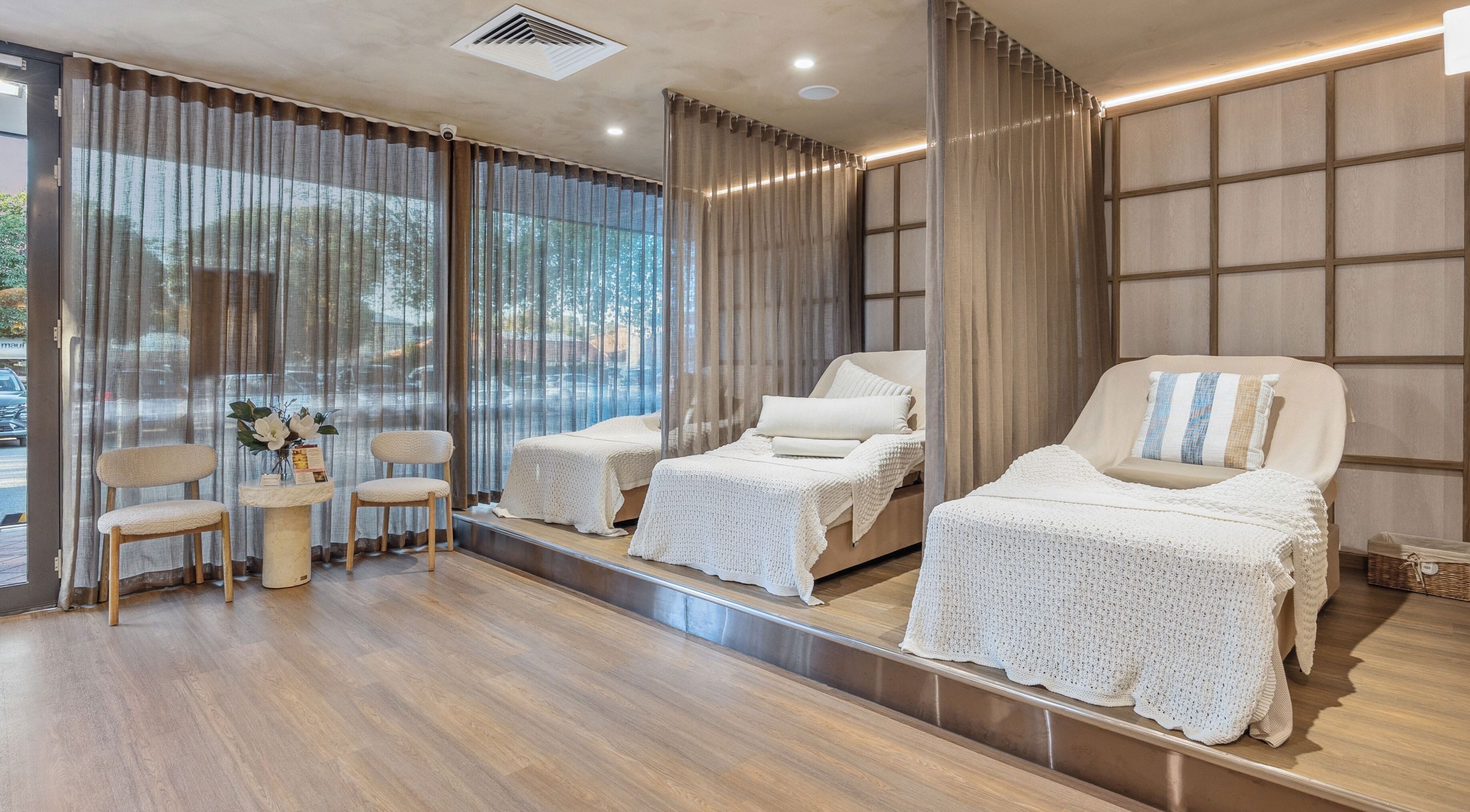 Cozy massage chairs at Local Massage & Reflexology Wembley, Wembley, Western Australia, AU.