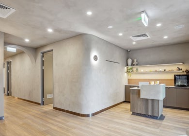 Reception area of Local Massage & Reflexology Wembley, Wembley, Western Australia, AU with modern decor.