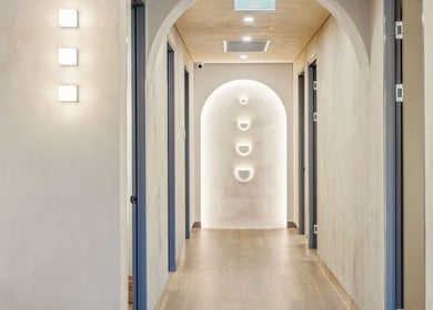 Elegant, well-lit hallway at Local Massage & Reflexology Wembley, Western Australia, AU.